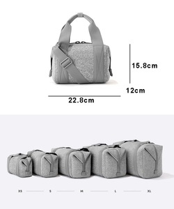 Personalizado Unisex Yoga Neopreno Deporte Gimnasio <span class=keywords><strong>Duff</strong></span> Bag Portable Dry Wet Separated Travel Gym Bag con cierre de cremallera Wet/Dry Travel Bag - Product Image 6