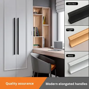 Moderne Minimalistische T-Bar Lange Massive Aluminiumlegierung Langlebige Schrankgriffe für Küche, Kleiderschrank, Schublade & Schrank - Product Image 6