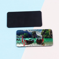 Feuille d'aluminium métallique personnalisée Aimants de réfrigérateur 3D Aimant de réfrigérateur en PET Souvenir touristique indien Aimant de réfrigérateur en étain