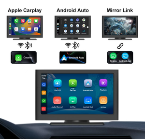 กล้องติดรถยนต์หน้าจอสัมผัส IPS HD ขนาด 7 นิ้ว แบบพกพา พร้อมระบบนำทางไร้สาย CarPlay - Product Image 1