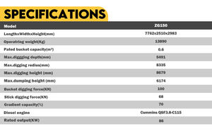 15Ton 20ton 32 Ton excavadora sobre orugas con entrega rápida - Product Image 6