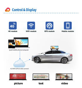 VERTEX Alta Qualidade P2.5 Táxi Top Display LED Full Color LED Dupla Face IP65 Carro Telhado LED Outdoor para - Product Image 6