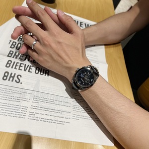 스위스 남성용 패션 쿼츠 시계 방수 발광 기능 차세대 AliExpress 트렌치 시계 학생 가죽 - Product Image 4