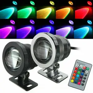 โคมไฟฟลัดไลท์ LED RGB กันน้ำ5W 10W,ไฟสปอตไลท์สำหรับสวนกลางแจ้งใต้น้ำ