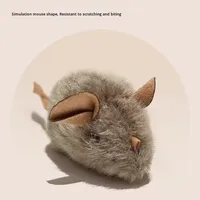 Jouet à mâcher interactif à capteur intelligent pour chat, souris grinçante et respectueuse de l'environnement, pour soulager l'ennui des animaux de compagnie.