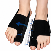 Séparateur d'orteils en aluminium pour la correction des hallux valgus, jour et nuit, pour femmes et hommes