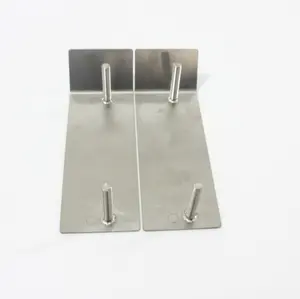 Custom CNC machining stainless steel Sheet Metal Plates polish male thread insert parts