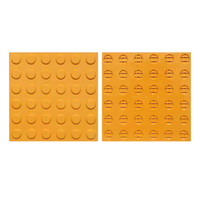 Dalles de pavage tactiles en polymère composite avec dôme tronqué et bandes directionnelles, surface antidérapante pour aveugles