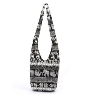 Borsa a Tracolla Etnica in Stile <span class=keywords><strong>Boho</strong></span>, Tote da Spiaggia in Tela di Lino, Borsa a Secchiello Hippie per Viaggi - Product Image 6