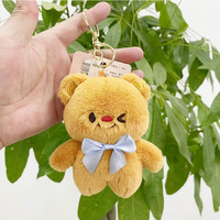 Mignon peluche dessin animé mignon belle peluche jouet nouveau mignon ours luxe personnalisé peluche voiture porte-clés animaux jouets pour filles