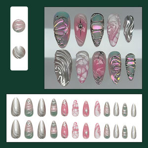 Novo <span class=keywords><strong>Design</strong></span> Y2K Unhas Postiças Longas de Salto Alto Atacado Alta Qualidade ABS Cobertura Total Pré-projetadas Certificadas CE - Product Image 5