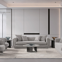 Muebles de Sala de Estar de Lujo Europeos Modernos, Sofá Turco Glamuroso con Función Extraíble, Fabricado con Tela Resistente para Hoteles