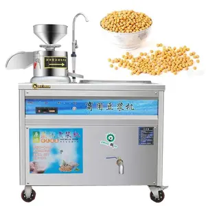 Chinese Stainless Steel Commercial Tofu Extractor Soymilk Soya Soy Bean Curd Soybean Milk Grinder Grinding Making Machine Maker