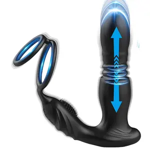 Prostatic expansion massager anal protector vibrator masturbator sex toy female retractable anal plug
