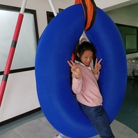 Juguetes Educativos Tempranos, Juguetes de Equilibrio Vestibular, Entrenamiento Sensorial en Interiores, Columpio Inflable con Forma de Neumático, Columpio Sensorial para Venta al por Mayor