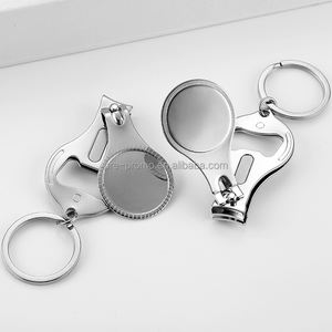 カスタム卸売3 in1ブランクステンレス鋼爪切り栓抜きキーホルダー - Product Image 2