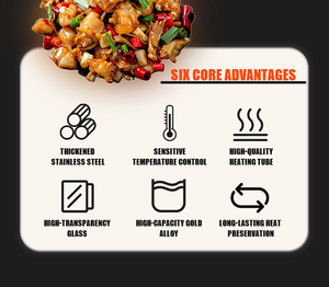 Commercial Bain Marie <strong>Food</strong> Warmer Counter Kitchen Equipment Electric Warm <strong>Food</strong> <strong>Display</strong> Cabinet - Product Image 5