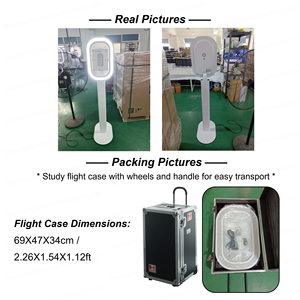 كشك تصوير آيباد بيضاوي الشكل اقتصادي مع حامل طابعة، معدات محمولة للتأجير في الحفلات - Product Image 3