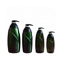 200Ml 300Ml 500Ml 800Ml Desain Khusus Hijau Tua Botol Plastik untuk Shampoo Lotion Kemasan