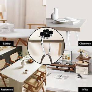 Support de sac à main pliable en forme de papillon, crochet de table pour sac à main, avec pochette en velours, idéal pour mariage et anniversaire - Product Image 3