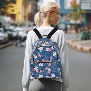 Hot Selling Flower Quilted <b>Waterproof</b> Teenager Book Bag College Student <b>Backpack</b> Women Lightweight <b>School</b> Bags Girls <b>Backpack</b> - Product Image 6