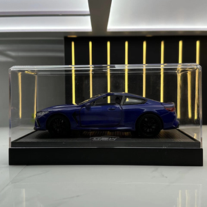 รถโมเดลอัลลอยด์ BWN M8 ขนาด <span class=keywords><strong>1</strong></span>:<span class=keywords><strong>32</strong></span> ของเล่นไดแคสต์พร้อมเสียงและไฟ รถโลหะแบบดึงถอยหลัง ประตูเปิดได้ ของสะสมสำหรับตั้งโชว์ - Product Image 4