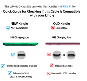 Câble de chargeur de type C pour liseuses électroniques Kindle - Product Image 3