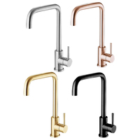 Robinet de cuisine à levier unique, mitigeur à double valve, robinet d'évier de cuisine chaud et froid, aérateur amovible 360 °   Bec pivotant