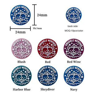Perles en silicone en forme d'animaux de dessin animé, accessoires de jouets à mâcher ronds pour bébés de 0 à 24 mois, jouet doux unisexe - Product Image 5