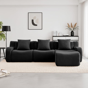 Sitio de Compras en el Extranjero para Muebles de Villa, Tela de Osito de Peluche Color Bronceado de Primera Calidad, Sofá Grande, Muestras Gratis y Envío Gratuito - Product Image 6