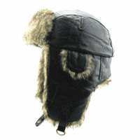 Chapeau d'hiver russe trappeur de ski à oreillettes pour garçons filles tissu imperméable sport pêche fêtes enfants
