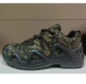 Botas de Senderismo TSB07 Negras de Nubuck, Diseño Táctico de Corte Medio Personalizado con Parte Superior de Gamuza - Product Image 4