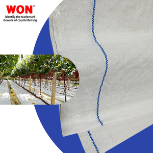 Rollos de Láminas de Plástico de Polietileno Blanco WON para Piso de Invernadero, Cubierta de Suelo Tejida, Tela Repelente de Hierba Negra con Protección UV para Interiores - Product Image 4