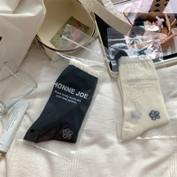 Chaussettes mi-mollet en dentelle de coton respirant pour printemps/été, style princesse JK pour jeunes filles, à porter avec des mocassins