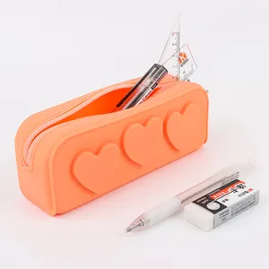 Nieuwe Schattige Zachte School Siliconen Etui Kinderen Kinderen Potlood Doos Siliconen Briefpapier Case