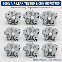 Couvercle de carter moteur OEM 1P92F en aluminium moulé sous pression ADC12, testé pour les fuites d'air par CNC, certifié ISO9001, pour pièces de moteur de tondeuse autoportée