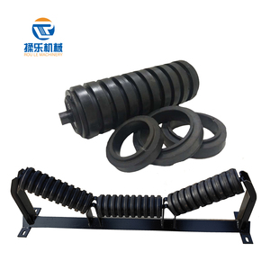 Rouleau de convoyeur à surface lisse recouvert de caoutchouc pour <span class=keywords><strong>la</strong></span> manutention du ciment en sac et des marchandises emballées - Product Image 5