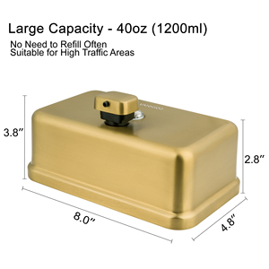 Dispensador de Jabón Manual de Acero Inoxidable VANNSOO, Montado en la Pared, Diseño Industrial, 1 Año de Garantía, <span class=keywords><strong>para</strong></span> Baños de Hoteles y Aseos - Product Image 2