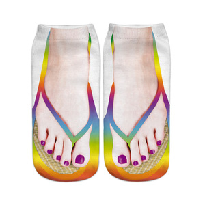 Calcetines divertidos con estampado 3D estéreo 2026 para sandalias CE transfronterizas, calcetines para zapatillas de lona, calcetines <span class=keywords><strong>Huf</strong></span> - Product Image 3