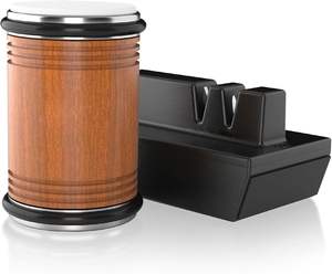 אגוז עץ אגוז ידני יפנית סכין מתגלגל ומחדד ומספריים מחדד מטבח נירוסטה - Product Image 1