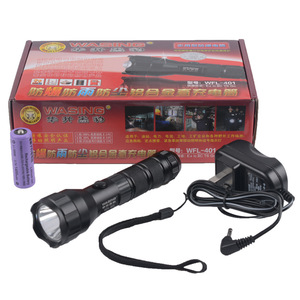 หัวเซิง เฮ่ยเป่า WFL-401 ไฟฉายอลูมิเนียม LED 300 ลูเมน 200-300M ไฟฉายฉุกเฉินแบบชาร์จไฟได้กันน้ำ - Product Image 2
