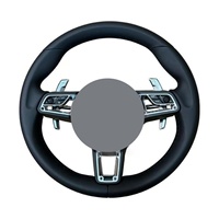 Volant sport en cuir 4 branches 35 mm pour Porsche Cayenne, Panamera, 911, 911.1, 996, 958, 997, 987, Macan (2015-2017)