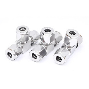 <span class=keywords><strong>Tee</strong></span> doppio sindacato di compressione puntali in acciaio inossidabile <span class=keywords><strong>Ss316</strong></span>