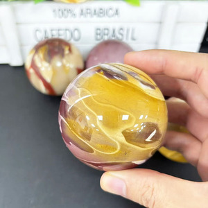 Bán Buôn Tự Nhiên Đánh Bóng Pha Lê Mookaite Jasper Sphere Vàng <span class=keywords><strong>Red</strong></span> Nature Healing Trang Trí Nội Thất Quà Tặng Trực Tiếp - Product Image 3