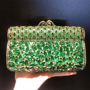 <strong>Metal</strong> Diamond Bling Glitter Rhinestone Bag Wedding Evening Purses Trending Women Gold Crystal Party Clutch Purse - Product Image 3