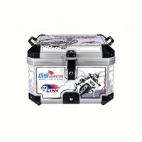 Coffre de moto 57L robuste en plastique PP universel, haute résistance aux chocs, étanche, vente directe fabricant, bagages