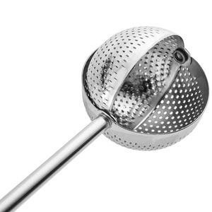 Infuseur boule à thé en acier inoxydable 304 réutilisable à long manche pour tasse et théière - Product Image 5