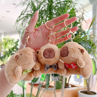 En gros Porte-clés Capybara en peluche, animaux en peluche, poupées jouets, pendentifs créatifs doux