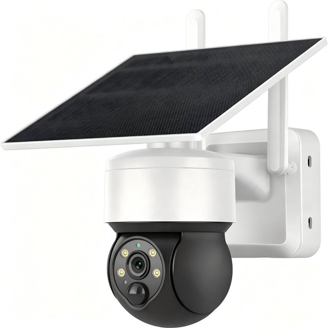2026 Solar 4G PTZ Camera 4MP Outdoor Wireless Security Cam 350 Pan Tilt PIR Motion Detection IP66 Night Vision