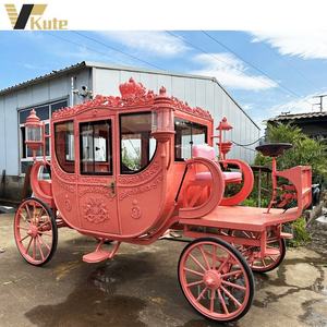 Calèche royale classique blanche de luxe pour le tourisme / Voiture de mariage électrique unique personnalisée / Voiture électrique classique élégante royale - Product Image 6